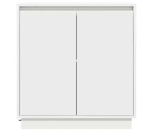 Sānu Galds Ar Plauktu Balts 71 X 34.5 X 75 Cm Inženierijas Koks Vidaxl