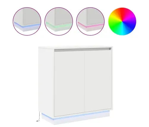 Sānu Galds Ar Plauktu Balts 71 X 34.5 X 75 Cm Inženierijas Koks Vidaxl