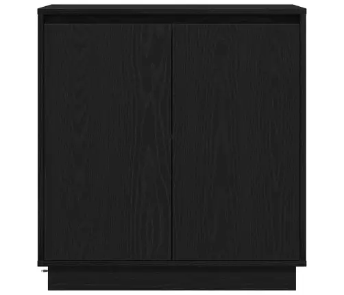 Sānu Galds Melns Ozolkoks 71 X 34.5 X 75 Cm Inženierijas Koks Vidaxl