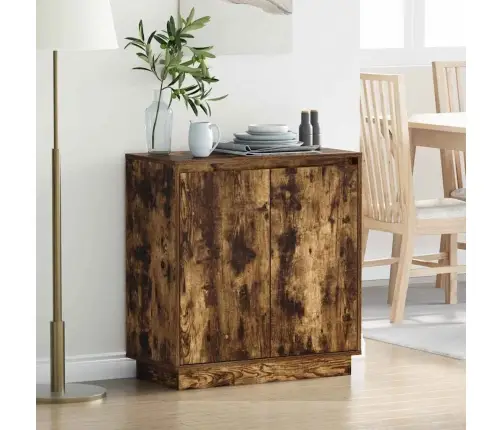 Sānu Galds Dūmaka Ozols 71 X 34.5 X 75 Cm Inženierijas Koks Vidaxl