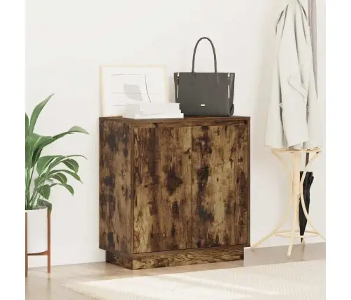 Sānu Galds Dūmaka Ozols 71 X 34.5 X 75 Cm Inženierijas Koks Vidaxl