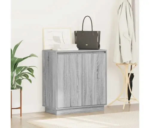 Led Bufetas Pilkas Sonoma 71 X 34,5 X 75 Cm Apdirbta Mediena