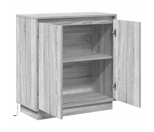 Led Bufetas Pilkas Sonoma 71 X 34,5 X 75 Cm Apdirbta Mediena