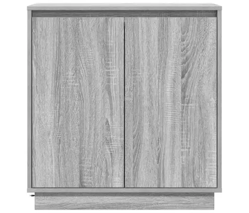 Led Bufetas Pilkas Sonoma 71 X 34,5 X 75 Cm Apdirbta Mediena