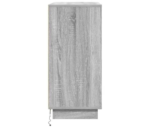 Led Bufetas Pilkas Sonoma 71 X 34,5 X 75 Cm Apdirbta Mediena