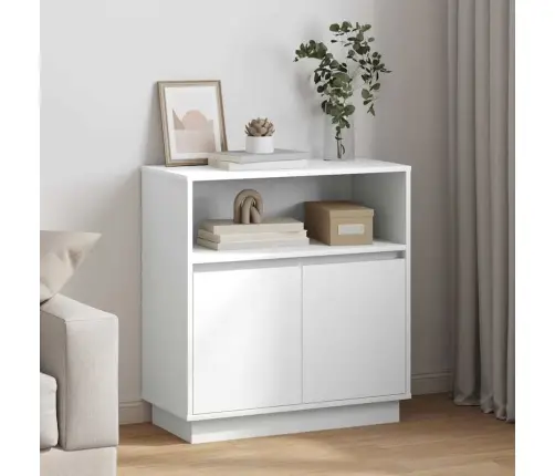 Led Kumode Balts 71 X 34.5 X 75 Cm Inženierijas Koks Vidaxl