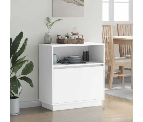 Led Kumode Balts 71 X 34.5 X 75 Cm Inženierijas Koks Vidaxl