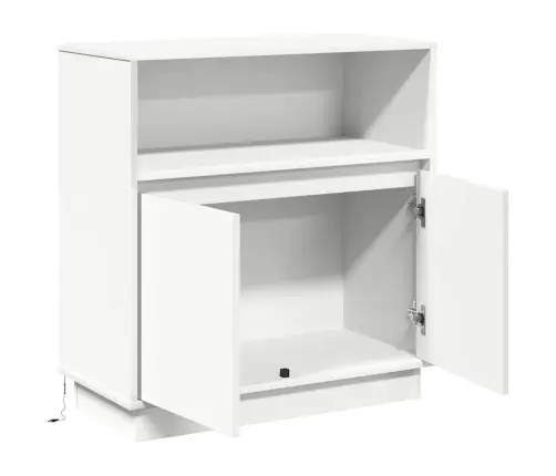 Led Kumode Balts 71 X 34.5 X 75 Cm Inženierijas Koks Vidaxl