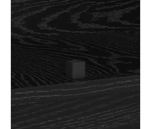 Šoninė Spintelė Su Led Juoda Ąžuolo 71 X 34.5 X 75 Cm