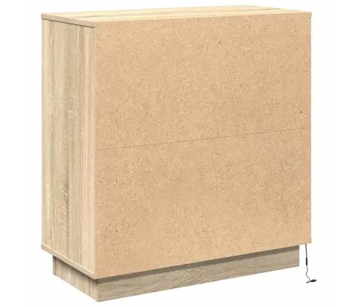 Led Bufetas Sonoma Ąžuolas 71 X 34,5 X 75 Cm Apdirbta Mediena