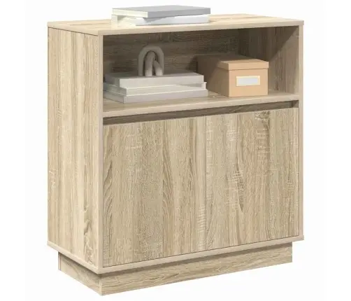 Led Bufetas Sonoma Ąžuolas 71 X 34,5 X 75 Cm Apdirbta Mediena