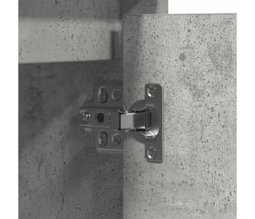 Led Kumode Betona Pelēka 71 X 34.5 X 75 Cm Inženierijas Koks Vidaxl