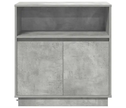 Led Kumode Betona Pelēka 71 X 34.5 X 75 Cm Inženierijas Koks Vidaxl