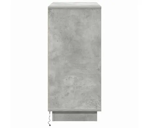 Led Kumode Betona Pelēka 71 X 34.5 X 75 Cm Inženierijas Koks Vidaxl