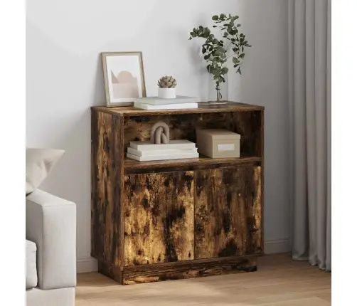 Led Kumode Dūmakaina Ozolkoka 71 X 34.5 X 75 Cm Vidaxl