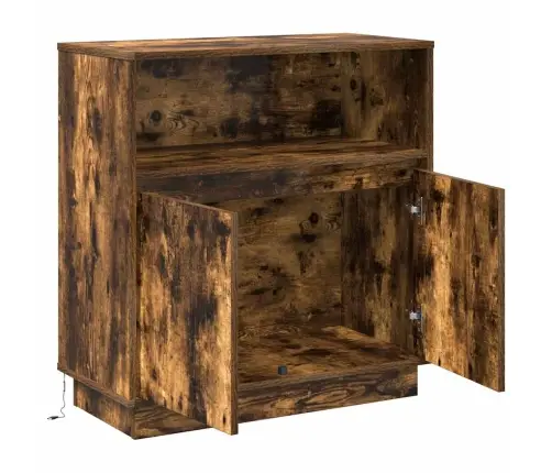 Led Kumode Dūmakaina Ozolkoka 71 X 34.5 X 75 Cm Vidaxl