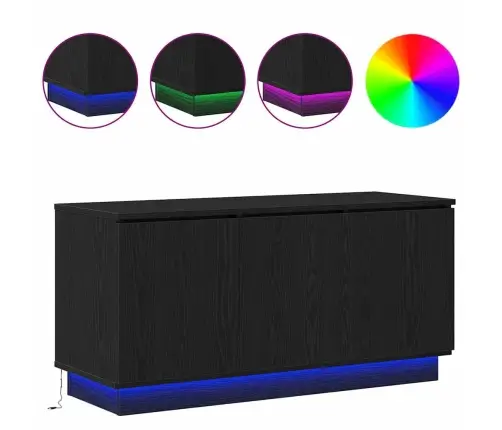 Tv Kapp Lediga Must Tamm 100 X 38 X 49 Cm Tehispuit
