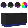 Tv Kapp Lediga Must Tamm 100 X 38 X 49 Cm Tehispuit