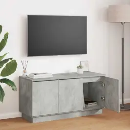 Televizoriaus Staliukas Su Led Betono Pilka 100 X 38 X 49 Cm