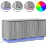 Tv Galds Ar Led Pelēka Sonomas Ozola 100 X 38 X 49 Cm Vidaxl