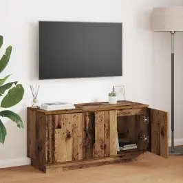 Tv Galds Ar Led Vecs Koks 100 X 38 X 49 Cm Inženierijas Koks Vidaxl