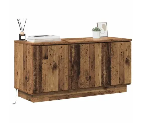 Televizoriaus Staliukas Su Led Senovinis Medis 100 X 38 X 49 Cm