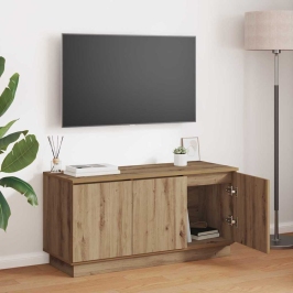 Televizoriaus Staliukas Su Led Artisano Ąžuolo 100 X 38 X 49 Cm