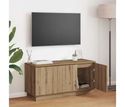 Televizoriaus Staliukas Su Led Artisano Ąžuolo 100 X 38 X 49 Cm
