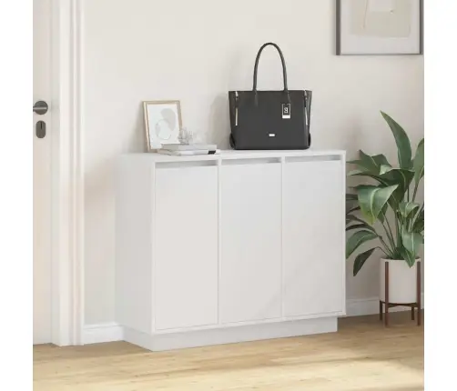 Led Bufetas Balta 90 X 32 X 75 Cm Apdirbta Mediena