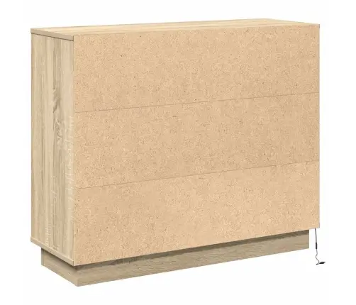 Led Kummuti Sonoma Tamm 90 X 32 X 75 Cm Tehispuit