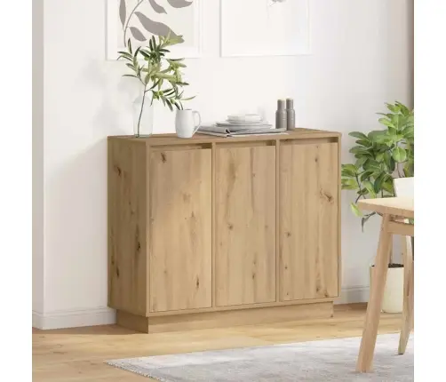 Led Bufetas Amatininkų Ąžuolas 90 X 32 X 75 Cm Apdirbta Mediena