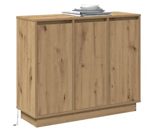 Led Bufetas Amatininkų Ąžuolas 90 X 32 X 75 Cm Apdirbta Mediena