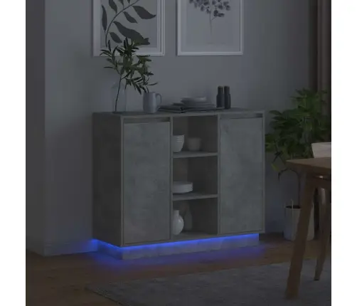 Led Kummuti Betoonhall 90 X 32 X 75 Cm Tehispuit