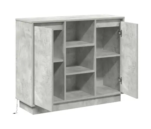 Led Kummuti Betoonhall 90 X 32 X 75 Cm Tehispuit