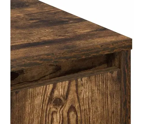 Külglaud Riiuliga Suitsetatud Tamm 90 X 32 X 75 Cm Tehispuit