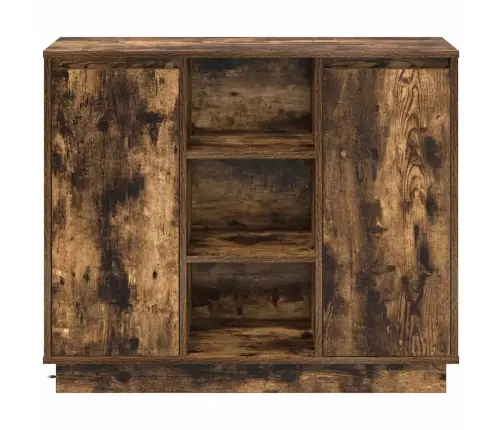 Külglaud Riiuliga Suitsetatud Tamm 90 X 32 X 75 Cm Tehispuit