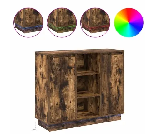 Sānu Skapītis Dūmaka Ozols 90 X 32 X 75 Cm Inženierijas Koks Vidaxl