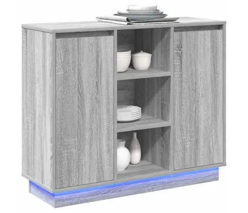 Led Kummuti Hall Sonoma 90 X 32 X 75 Cm Tehispuit