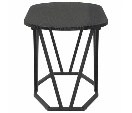 Kafijas Galds Melns Ozolkoks 80 X 40 X 40.5 Cm Vidaxl