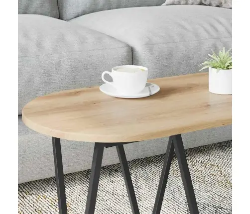 Kafijas Galds Amatnieku Ozola 80 X 40 X 40.5 Cm Vidaxl