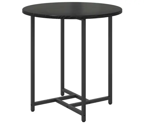 Šoninių Staliukų Komplektas 2 Pcs Juodas Ąžuolas