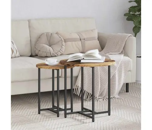 Abilaudade Komplekt 2 Pcs Vana Puit Ja Must