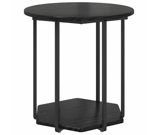 Sānu Galdiņu Komplekts 2 Pcs Melns Ozols 50 X 50 X 50.5 Cm Vidaxl