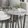 Šoninių Staliukų Komplektas 2 Pcs Pilkas Sonoma Ir Juodas