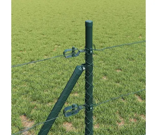 Aed Koos Postidega Roheline 0.4 X 10 M Pvc Kaetud Teras