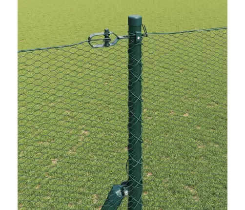 Aed Koos Postidega Roheline 1.5 X 10 M Pvc Kaetud Teras