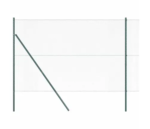 Sešstūra Žogs Zaļš 1.6X10 M Tērauds Vidaxl