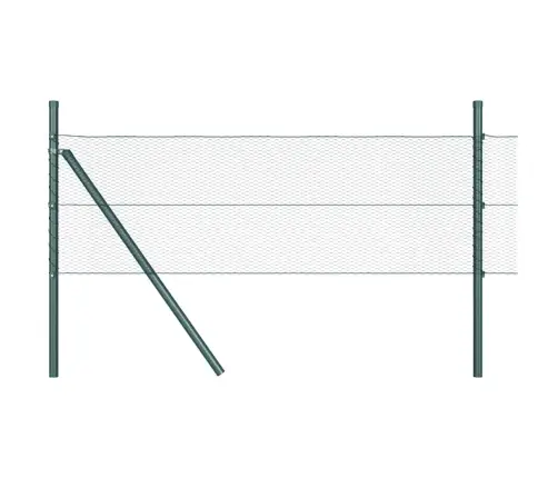 Hexagona Žogs Zaļš 0.8X25 M Tērauds Vidaxl