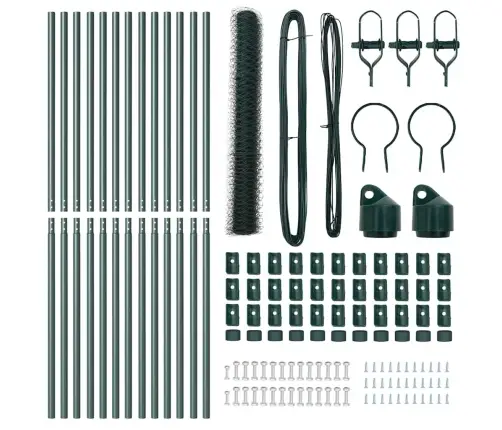 Žogu Komplekts Komplekts 2 Zaļš Metāls 25 X 1.2 M Izturīgs Vidaxl