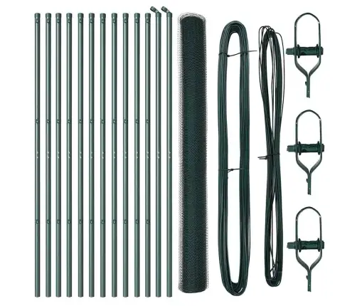 Sešstūra Žogs Zaļš 1.6X25 M Tērauds Vidaxl